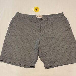 Classic Gray Men's Flat Front Shorts